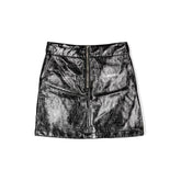 Logo Plaque crinkled Finish Skirt